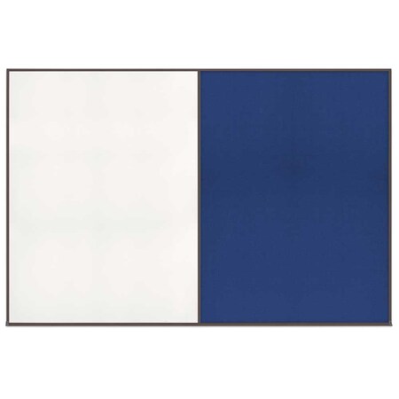 United Visual Products Enclosed Corkboard, 1 Door, 72"x36", 4" Fra, UV3404-GOLD-RUBBER UV3404-GOLD-RUBBER